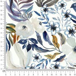Pretty Fabrics Vintage Flowers PUL Fabric Textile - (Pre-Order)