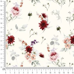 Pretty Fabrics Flowers 2 PUL Fabric Textile - (Pre-Order)