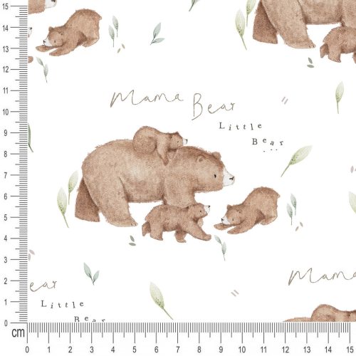 Pretty Fabrics Mama Bear Brushed Cotton Loopback French Terry Fabrics Textile Wholesale 300g/m2