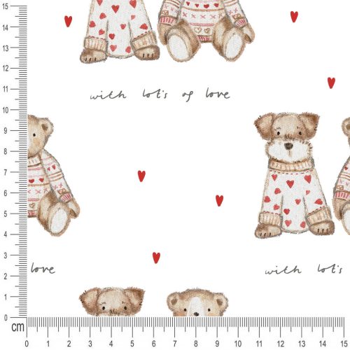 Pretty Fabrics Cuties Cotton Loopback French Terry Fabrics Textile Wholesale 300g/m2