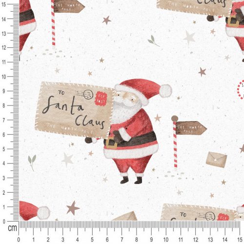 Pretty Fabrics Santa Claus Cotton Loopback French Terry Fabrics Textile Wholesale 300g/m2