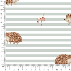 Pretty Fabrics Hedgehogs Cotton Jersey Fabrics Textile Wholesale 220g/m2