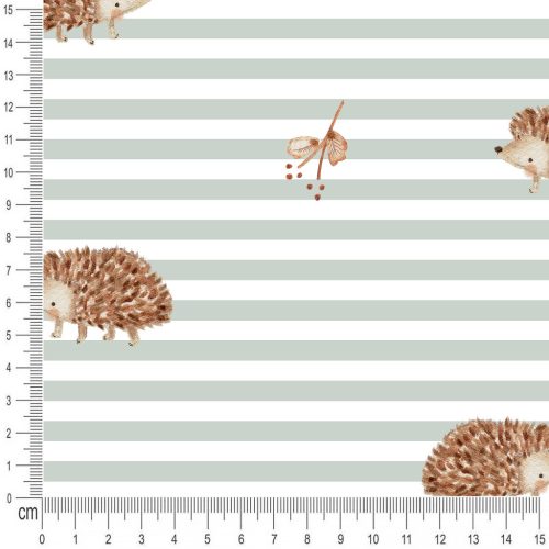 Pretty Fabrics Hedgehogs Cotton Jersey Fabrics Textile Wholesale 220g/m2