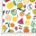Pretty Fabrics Fruits 1 Brushed Back French Terry Fabric Textile - (Pre-Order)