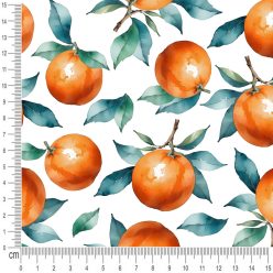 Pretty Fabrics Oranges Brushed Back French Terry Fabric Textile - (Pre-Order)