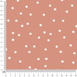 Pretty Fabrics Dots 1 Brushed Back French Terry Fabric Textile - (Pre-Order)