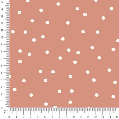 Pretty Fabrics Dots 1 Brushed Back French Terry Fabric Textile - (Pre-Order)