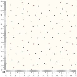 Pretty Fabrics Dots 5 Brushed Back French Terry Fabric Textile - (Pre-Order)