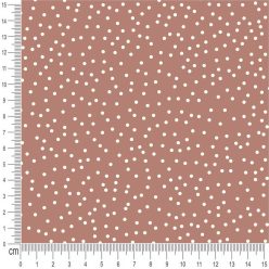 Pretty Fabrics Dots 6 Brushed Back French Terry Fabric Textile - (Pre-Order)