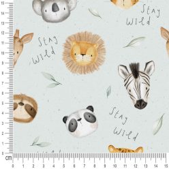 Pretty Fabrics Stay Wild Cotton Woven Fabrics Textile Wholesale 150g/m2
