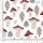 Pretty Fabrics Mushrooms Premium Cotton Woven Fabrics Textile - 150g/m2