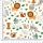 Pretty Fabrics Animals 2 Cotton French Terry Fabric Textile - (Pre-Order)