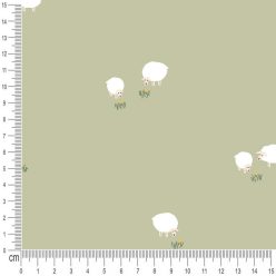 Pretty Fabrics Sheep 1 Cotton French Terry Fabric Textile - (Pre-Order)