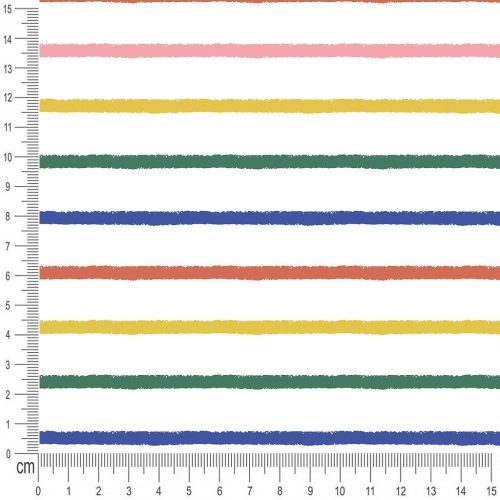Pretty Fabrics Stripes 3 Cotton French Terry Fabric Textile - (Pre-Order)