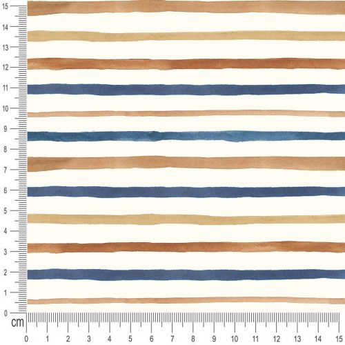 Pretty Fabrics Stripes 5 Cotton French Terry Fabric Textile - (Pre-Order)