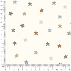 Pretty Fabrics Stars 1 Cotton French Terry Fabric Textile - (Pre-Order)