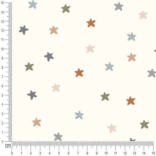 Pretty Fabrics Stars 1 Cotton French Terry Fabric Textile - (Pre-Order)