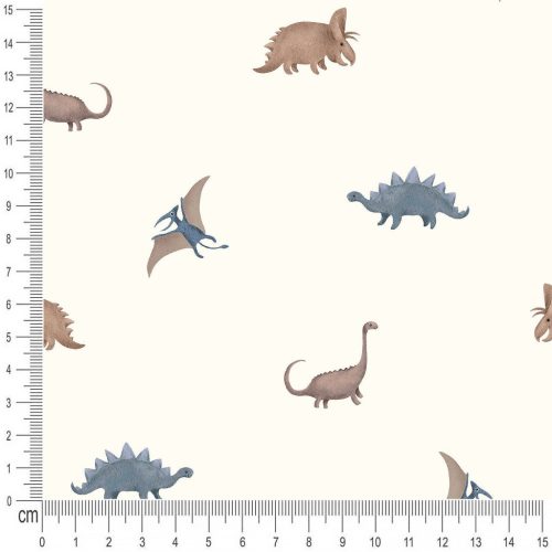 Pretty Fabrics Dinosaurs 3 Cotton French Terry Fabric Textile - (Pre-Order)