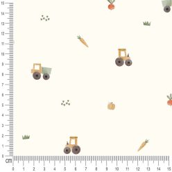 Pretty Fabrics Gazdálkodók 1 Pamut Futter Szabadidő Méteráru Textil Kelme Anyag - 300g/m2
