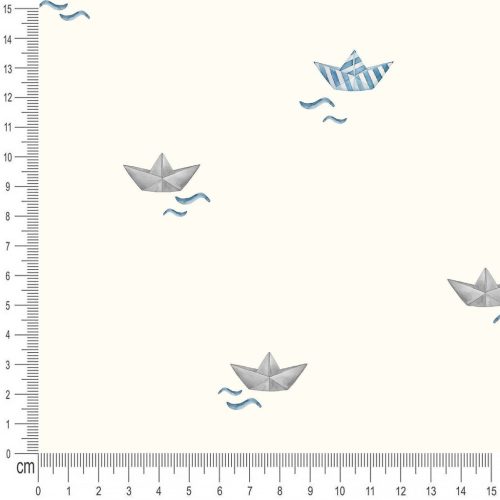 Pretty Fabrics Boats 3 Cotton French Terry Fabric Textile - (Pre-Order)