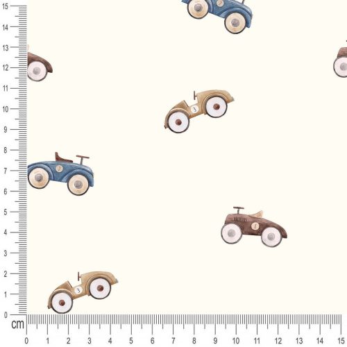 Pretty Fabrics Vehicles 4 Cotton French Terry Fabric Textile - (Pre-Order)