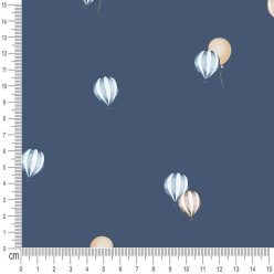 Pretty Fabrics Balloon 1 Cotton French Terry Fabric Textile - (Pre-Order)