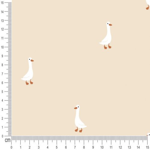 Pretty Fabrics Geese 1 Cotton French Terry Fabric Textile - (Pre-Order)