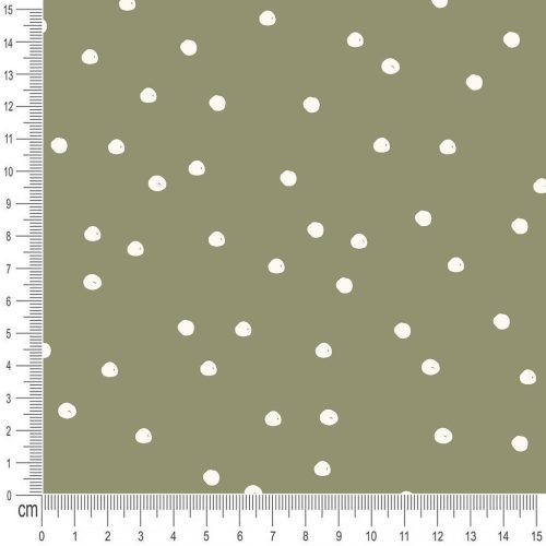 Pretty Fabrics Dots 2 Cotton French Terry Fabric Textile - (Pre-Order)