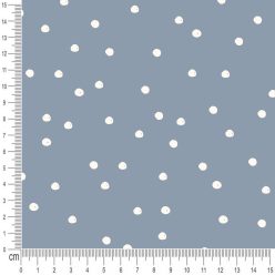Pretty Fabrics Dots 3 Cotton French Terry Fabric Textile - (Pre-Order)