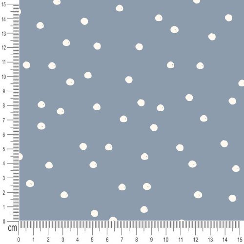 Pretty Fabrics Dots 3 Cotton French Terry Fabric Textile - (Pre-Order)