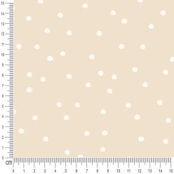 Pretty Fabrics Dots 4 Cotton French Terry Fabric Textile - (Pre-Order)