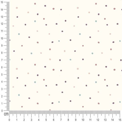 Pretty Fabrics Dots 5 Cotton French Terry Fabric Textile - (Pre-Order)