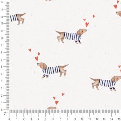 Pretty Fabrics Tacsik Pamut Futter Szabadidő Méteráru Textil Kelme Anyag - 300g/m2
