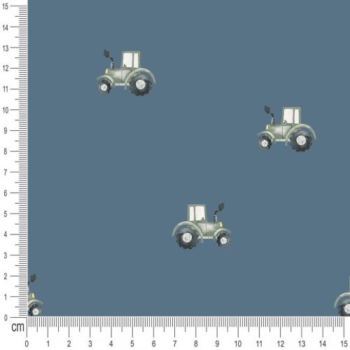 Pretty Fabrics Tractors 1 Cotton French Terry Fabric Textile - (Pre-Order)