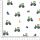 Pretty Fabrics Tractors 2 Cotton French Terry Fabric Textile - (Pre-Order)