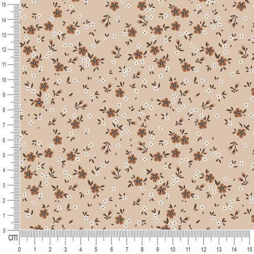 Pretty Fabrics Flowers 11 Cotton French Terry Fabric Textile - (Pre-Order)