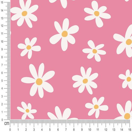 Pretty Fabrics Flowers 13 Cotton French Terry Fabric Textile - (Pre-Order)