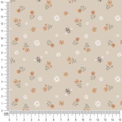 Pretty Fabrics Flowers 18 Cotton French Terry Fabric Textile - (Pre-Order)