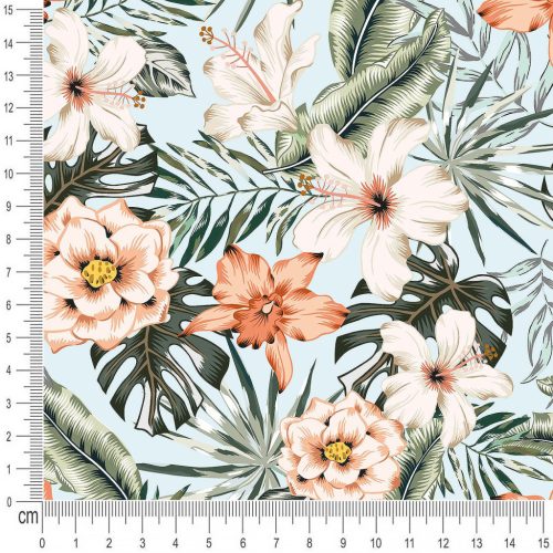 Pretty Fabrics Flowers 6 Cotton French Terry Fabric Textile - (Pre-Order)