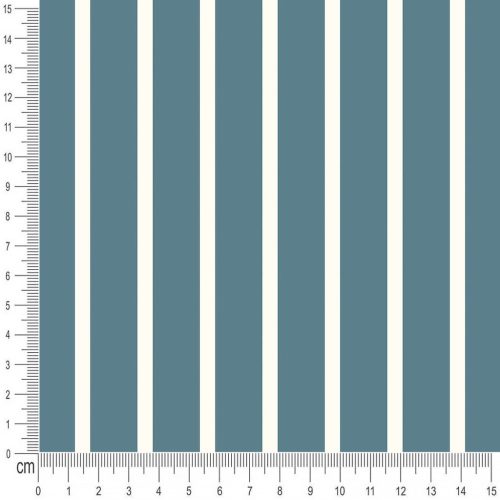 Pretty Fabrics Stripes 2 Cotton Canvas Fabric Textile - (Pre-Order)