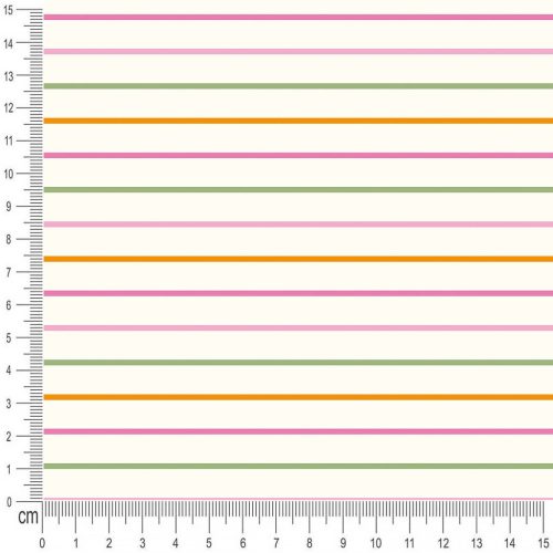 Pretty Fabrics Stripes 4 Cotton Canvas Fabric Textile - (Pre-Order)