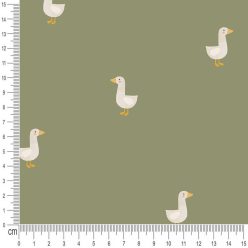 Pretty Fabrics Ducks 1 Cotton Canvas Fabric Textile - (Pre-Order)