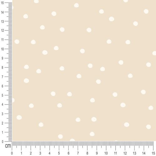 Pretty Fabrics Dots 4 Cotton Canvas Fabric Textile - (Pre-Order)