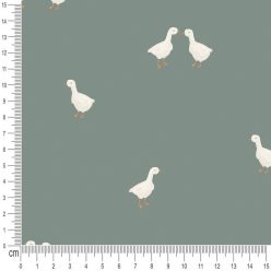 Pretty Fabrics Ducks 2 Cotton Jersey Fabric Textile - (Pre-Order)
