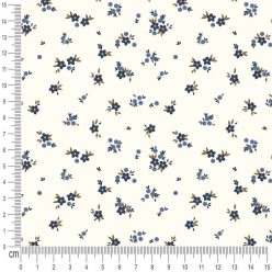 Pretty Fabrics Flowers 10 Cotton Jersey Fabric Textile - (Pre-Order)