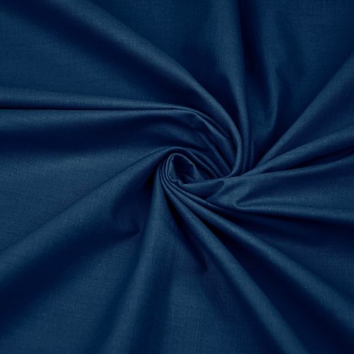 Pretty Fabrics Prémium Navy Kék Pamutszövet Méteráru Textil Kelme Anyag - 130g/m2