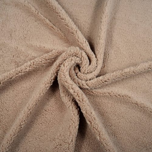 Pretty Fabrics Barna Báránybunda Sherpa Anyag - 280g/m2
