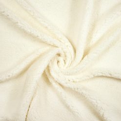 Pretty Fabrics Ekrü Báránybunda Sherpa Anyag - 280g/m2