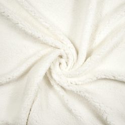   Pretty Fabrics Törtfehér Báránybunda Sherpa Anyag - 280g/m2