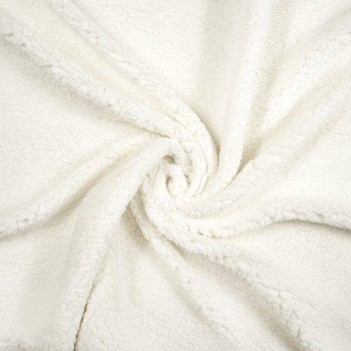 Pretty Fabrics Törtfehér Báránybunda Sherpa Anyag - 280g/m2